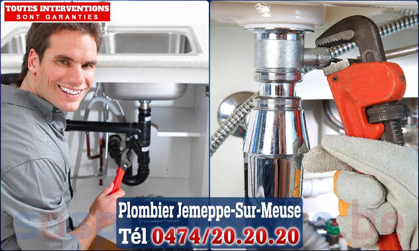 SOS Plomberie - Plombier Jemeppe-sur-Meuse pour installation et
                    réparation