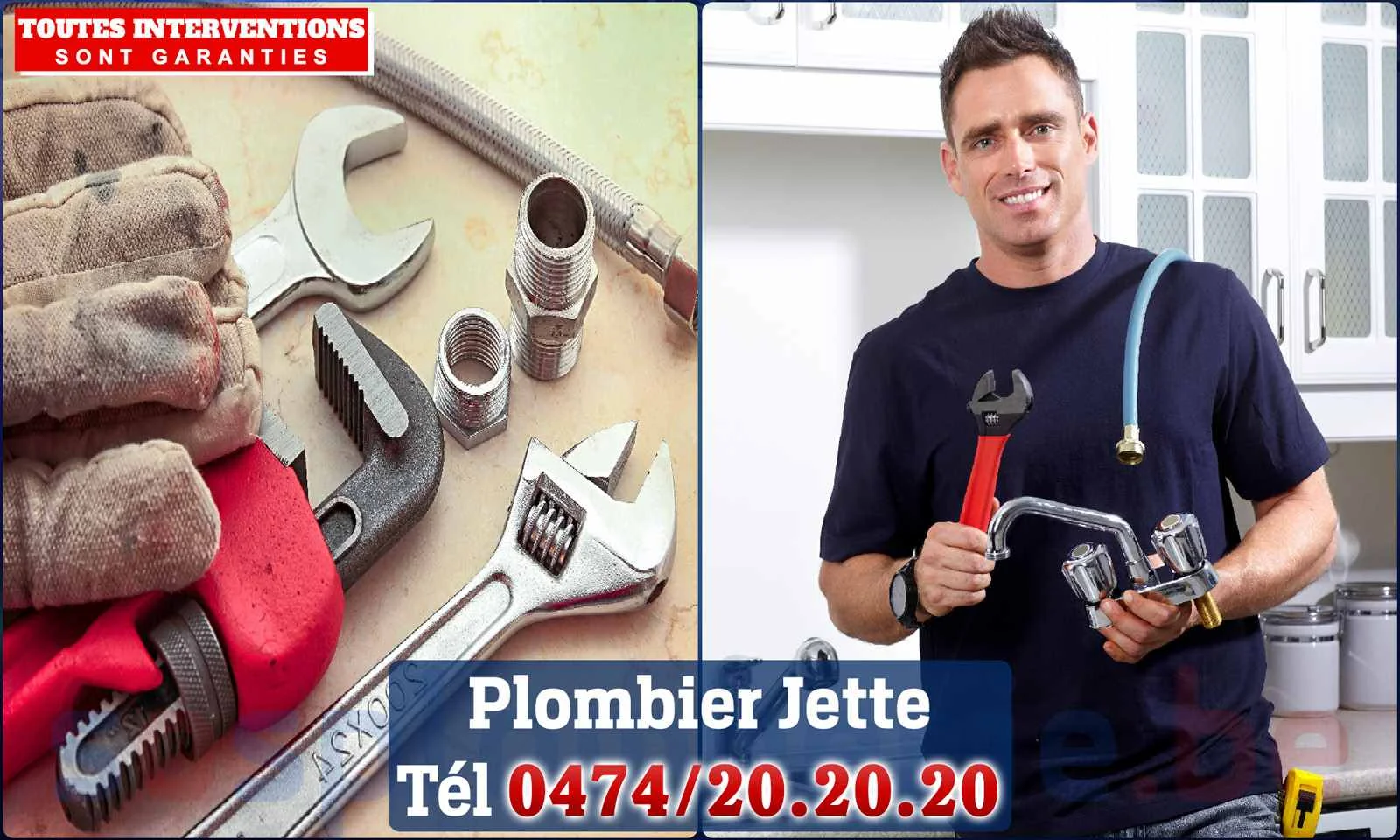 SOS Plomberie - Plombier Jette pour installation et réparation