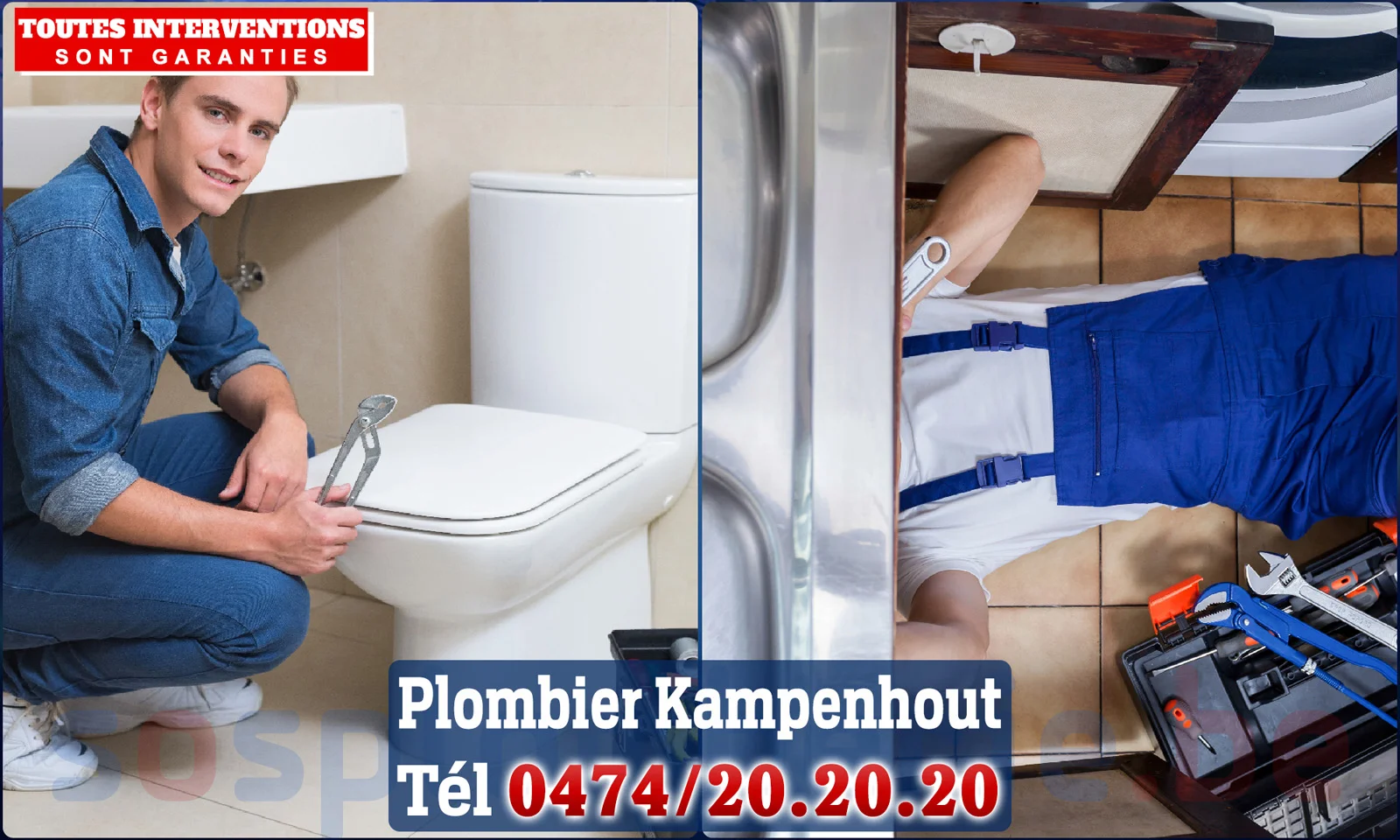 SOS Plomberie - Plombier Kampenhout pour installation et réparation