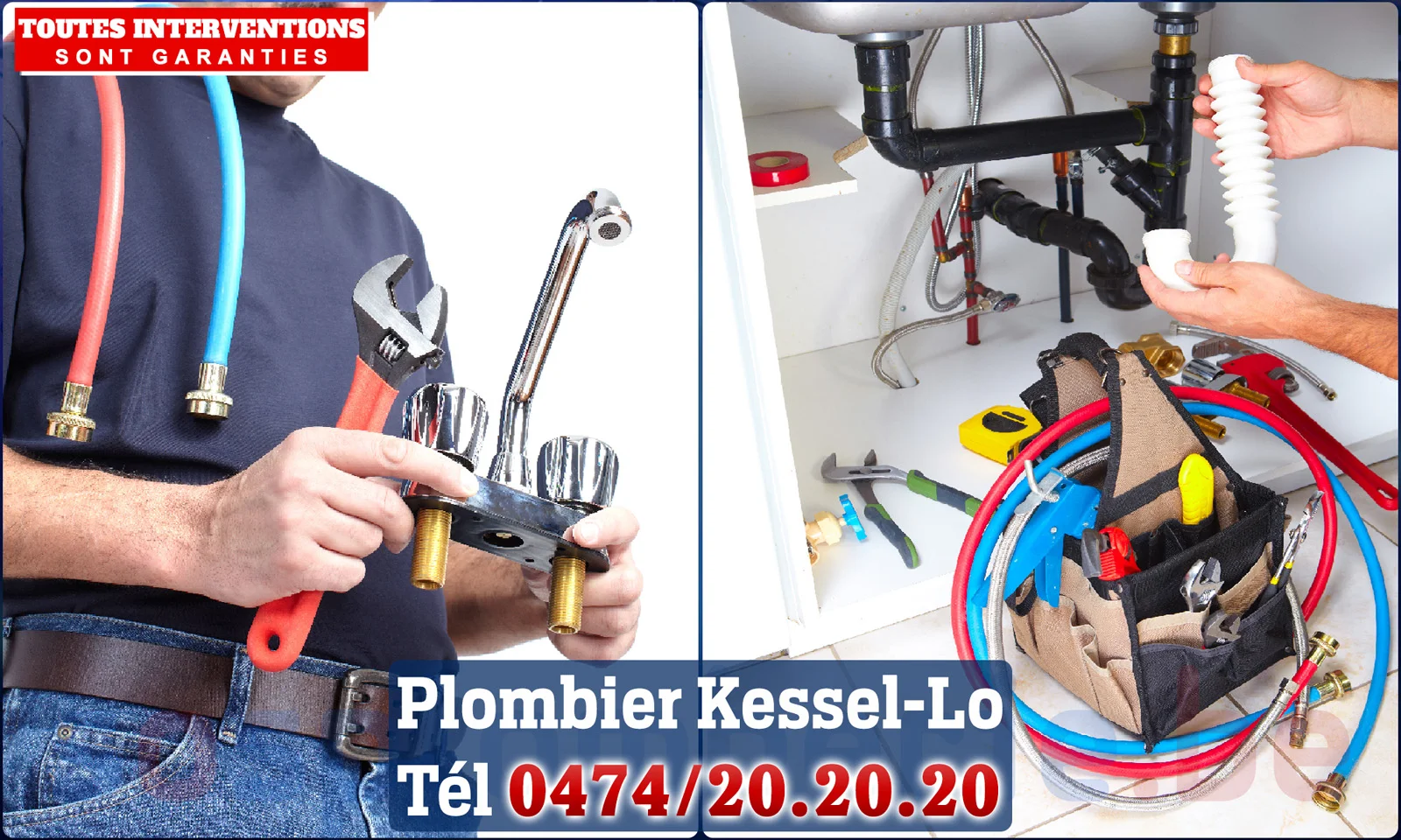 SOS Plomberie - Plombier Kessel-Lo pour installation et
                    réparation