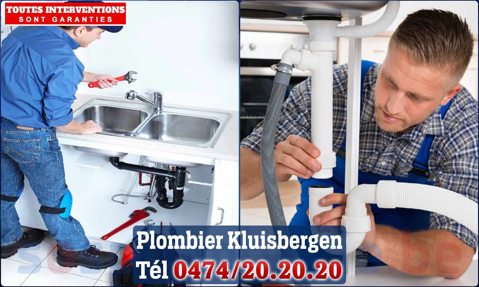 SOS Plomberie - Plombier Kluisbergen pour installation et réparation