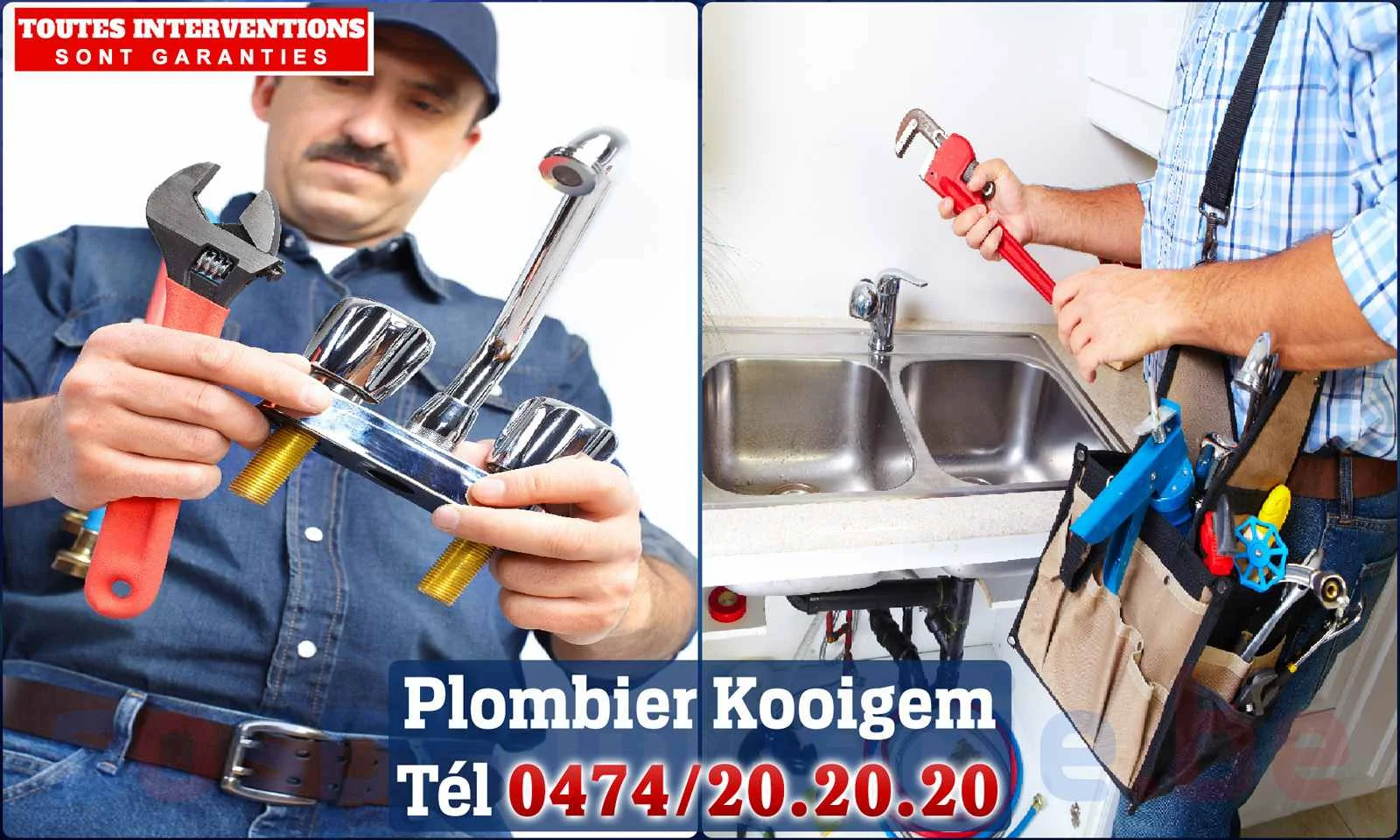 SOS Plomberie - Plombier Kooigem pour installation et
                    réparation