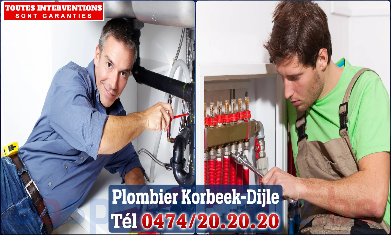 SOS Plomberie - Plombier Korbeek-Dijle pour installation et
                    réparation