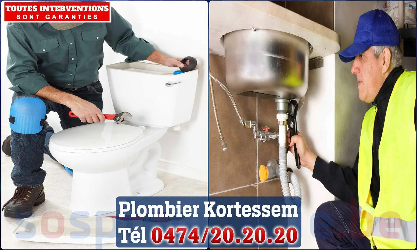 SOS Plomberie - Plombier Kortessem pour installation et réparation