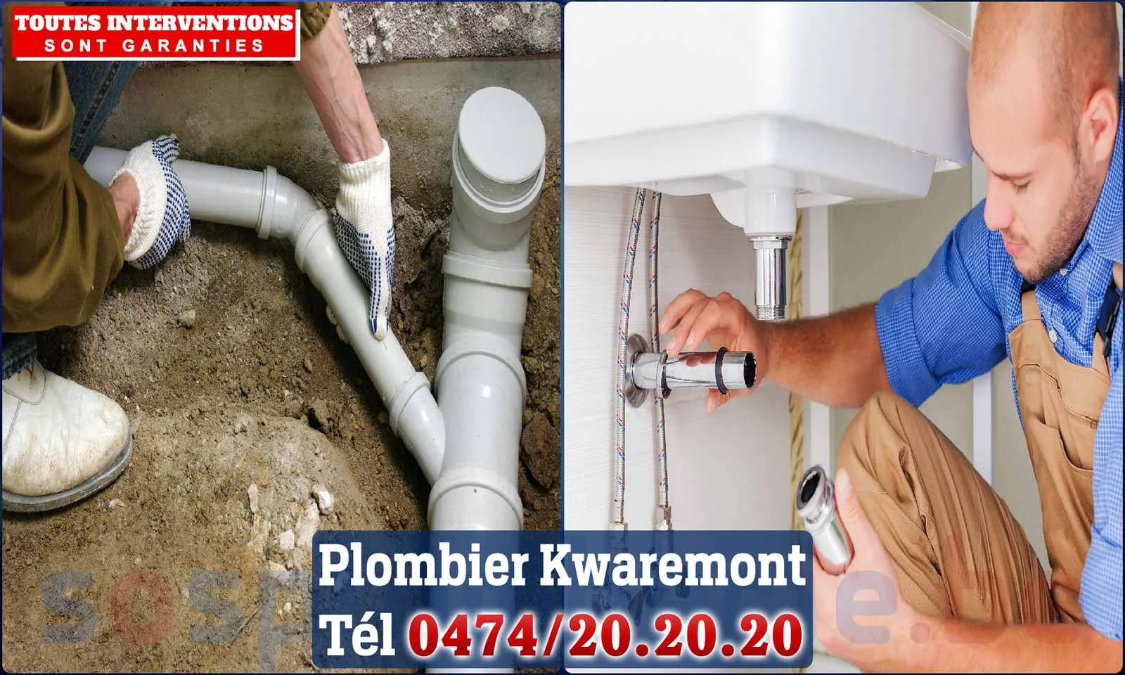 SOS Plomberie - Plombier Kwaremont pour installation et
                    réparation