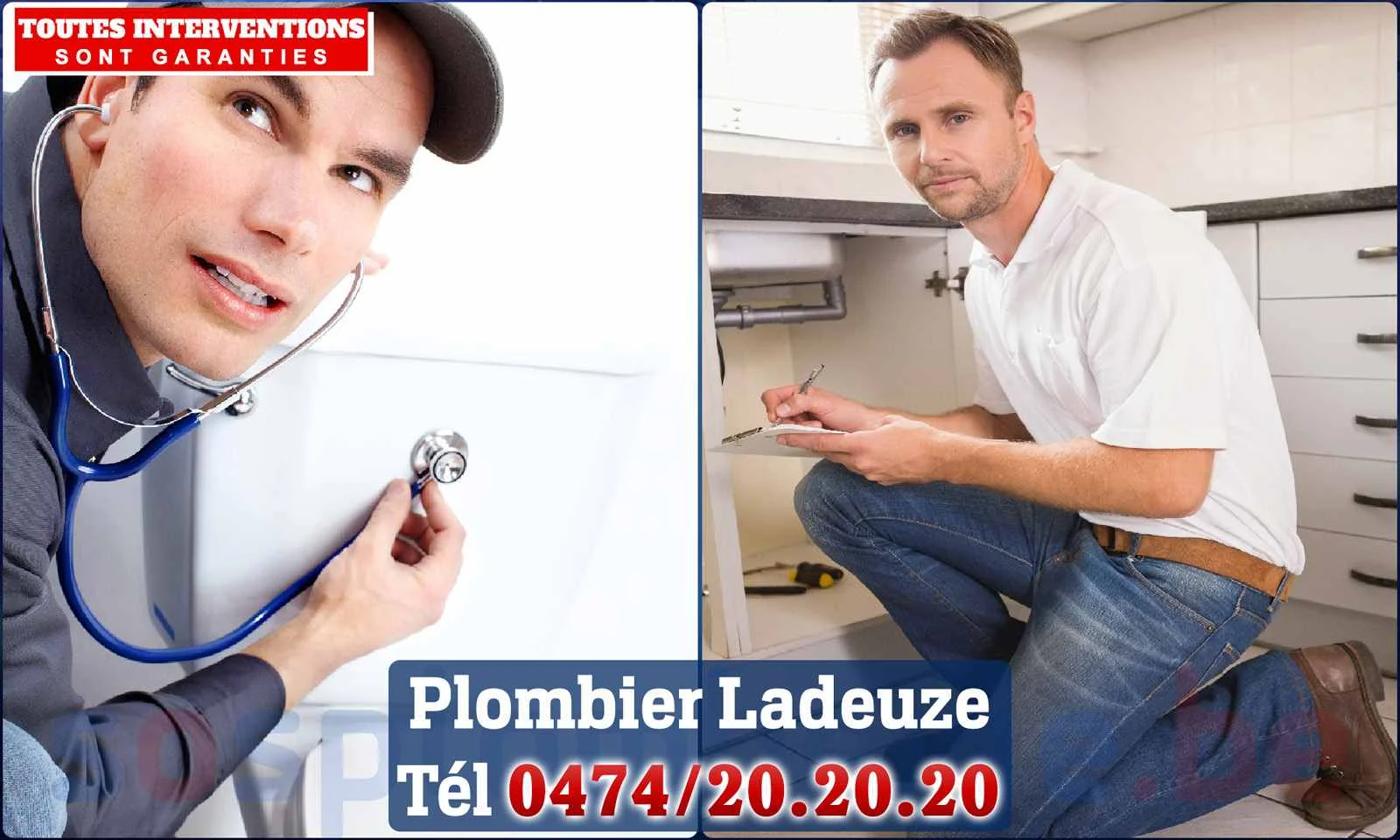 SOS Plomberie - Plombier Ladeuze pour installation et
                    réparation