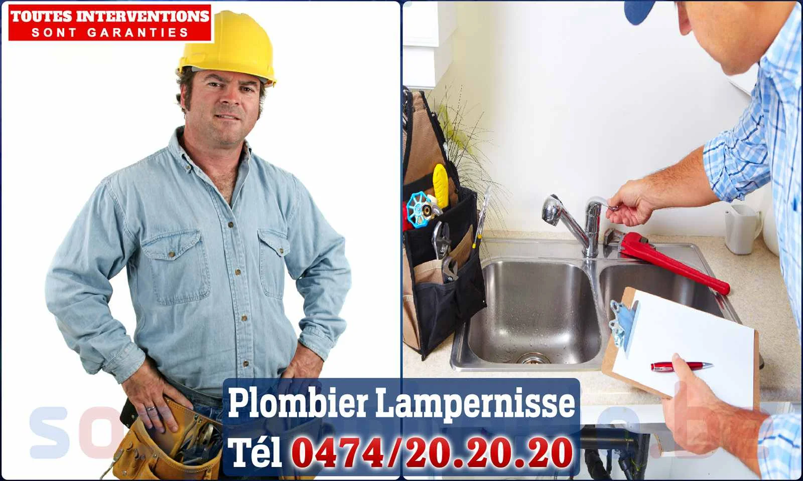 SOS Plomberie - Plombier Lampernisse pour installation et
                    réparation