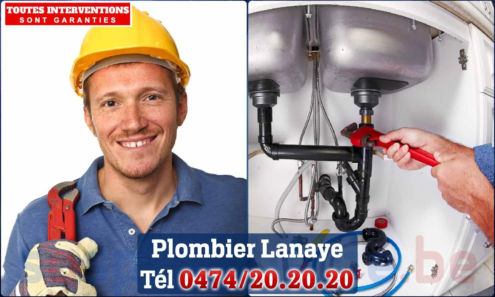 SOS Plomberie - Plombier Lanaye pour installation et
                    réparation