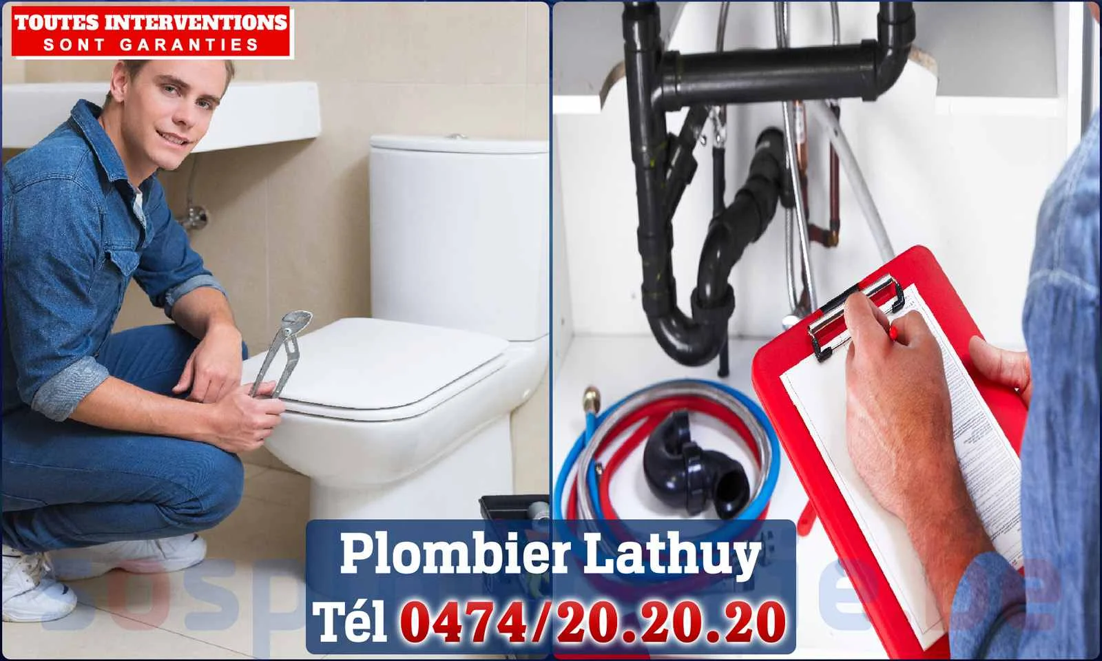 SOS Plomberie - Plombier Lathuy pour installation et
                    réparation