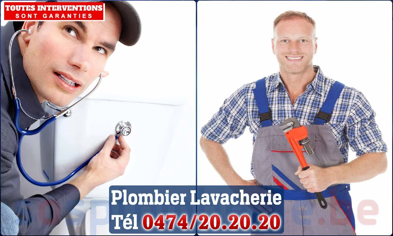 SOS Plomberie - Plombier Lavacherie pour installation et
                    réparation