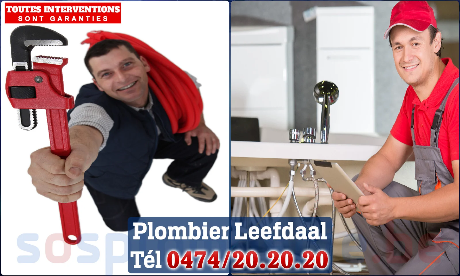 SOS Plomberie - Plombier Leefdaal pour installation et
                    réparation