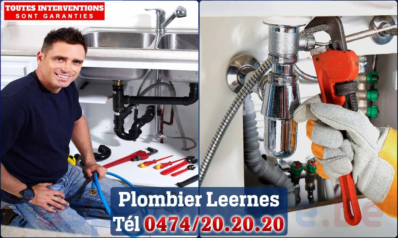 SOS Plomberie - Plombier Leernes pour installation et
                    réparation