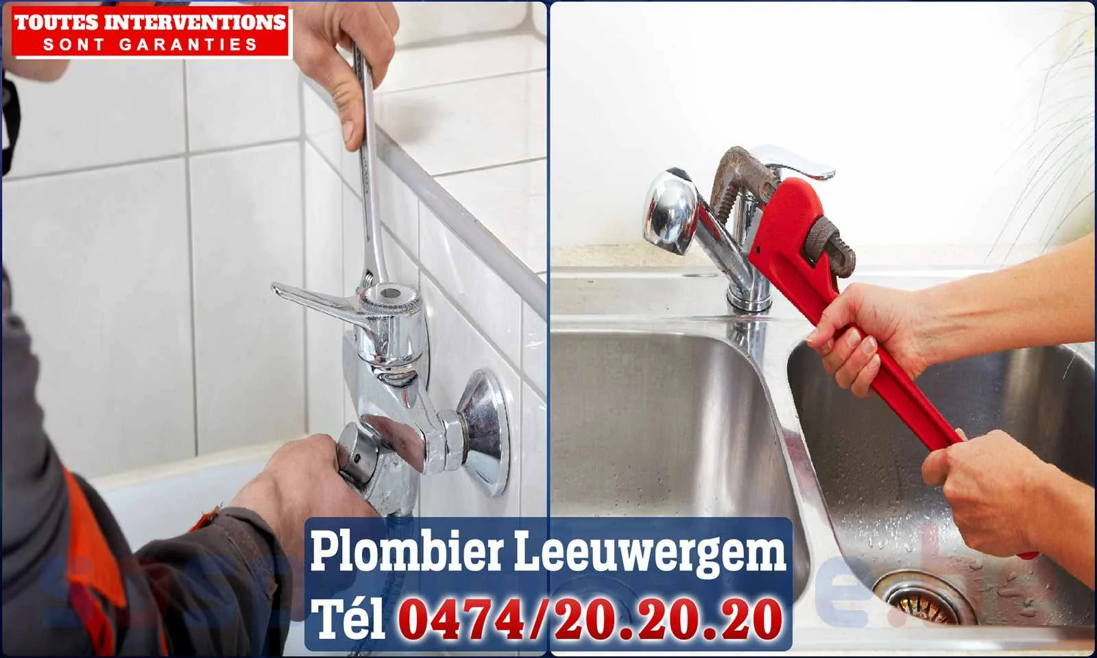 SOS Plomberie - Plombier Leeuwergem pour installation et
                    réparation