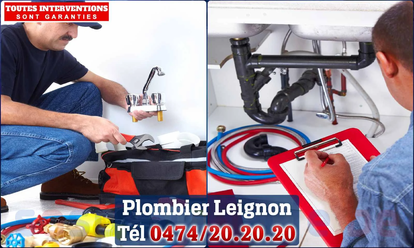 SOS Plomberie - Plombier Leignon pour installation et
                    réparation