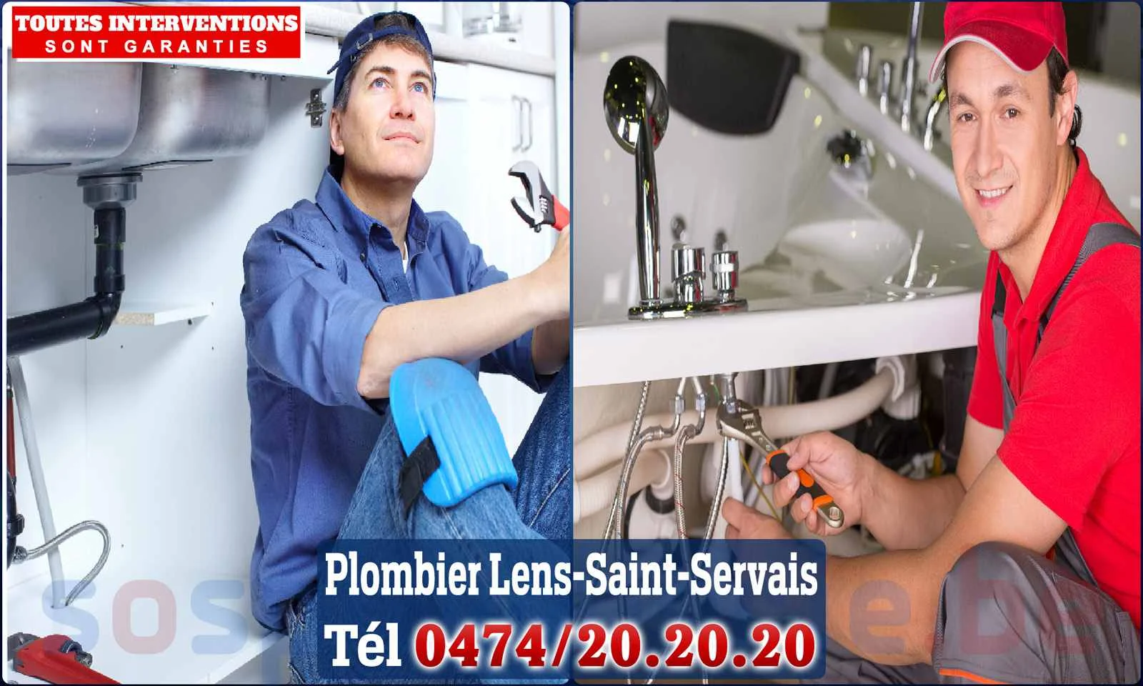 SOS Plomberie - Plombier Lens-Saint-Servais pour installation et
                    réparation