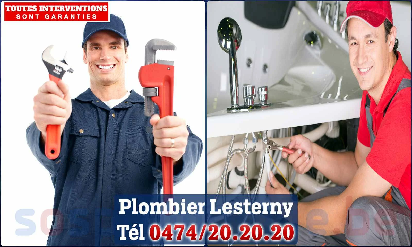 SOS Plomberie - Plombier Lesterny pour installation et
                    réparation