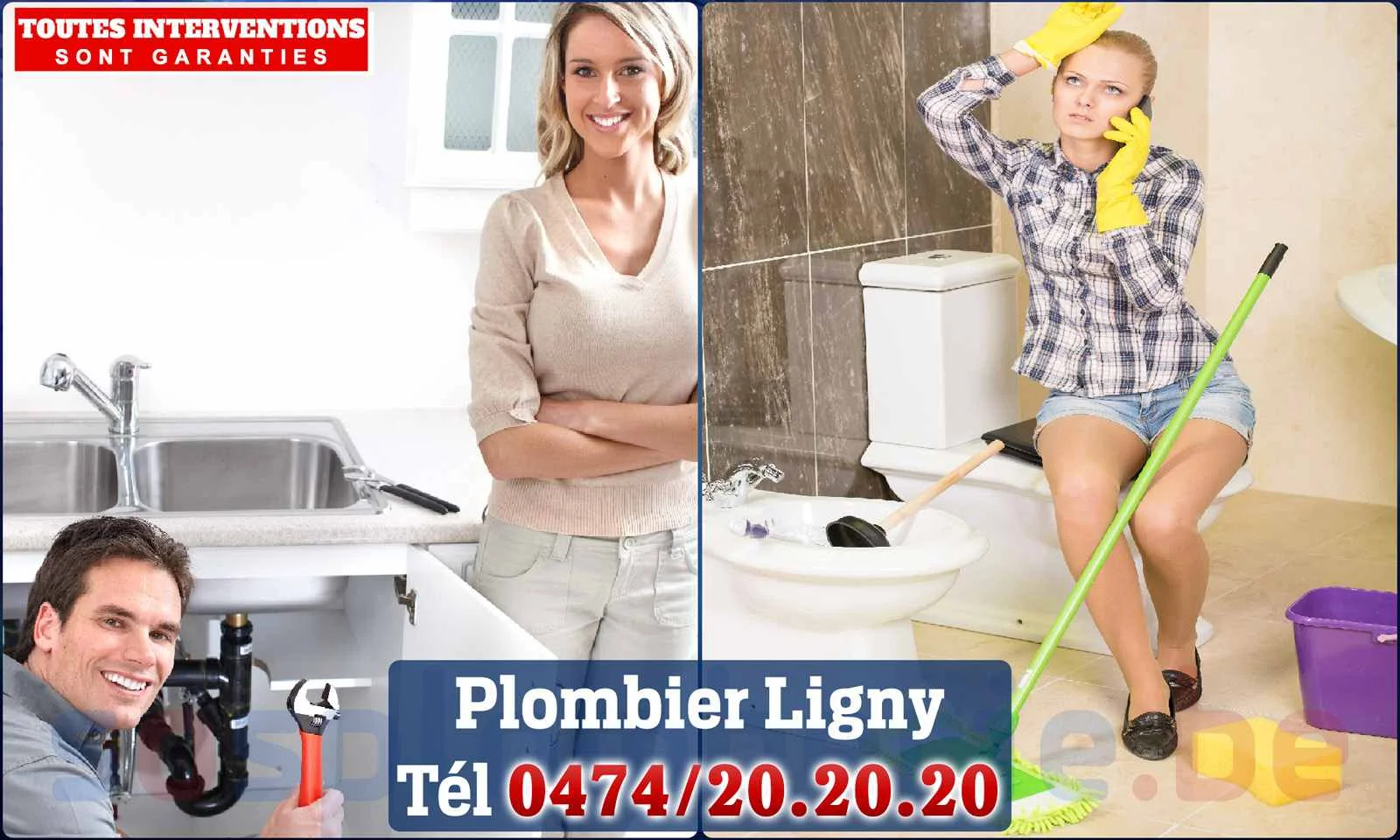 SOS Plomberie - Plombier Ligny pour installation et
                    réparation