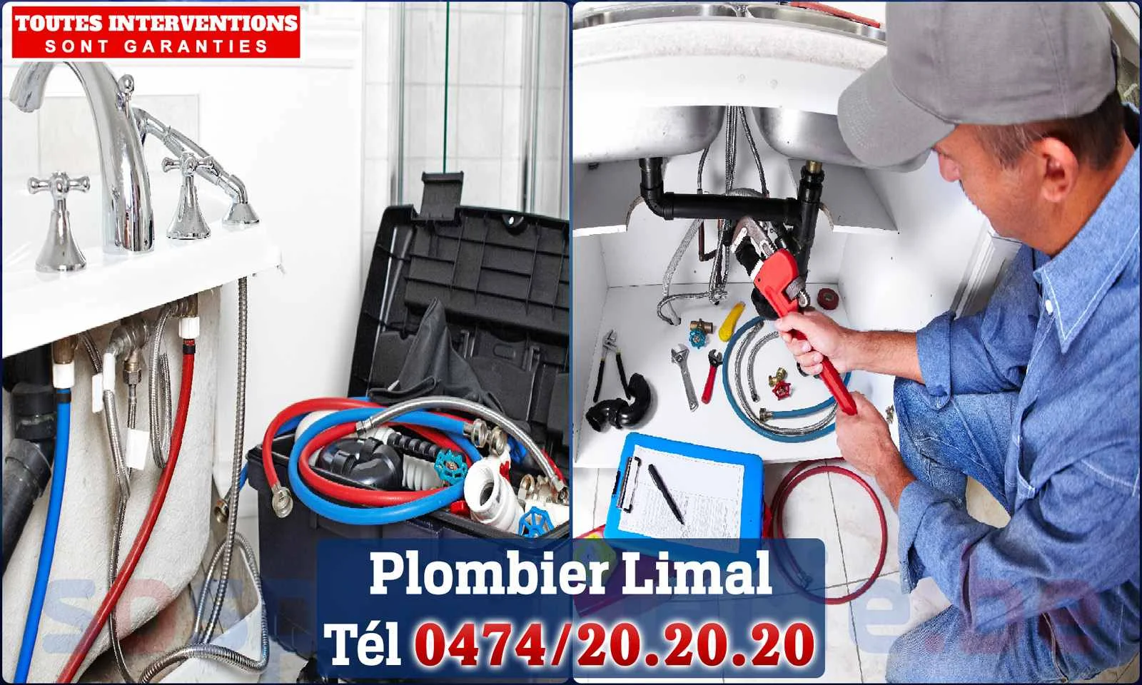 SOS Plomberie - Plombier Limal pour installation et
                    réparation