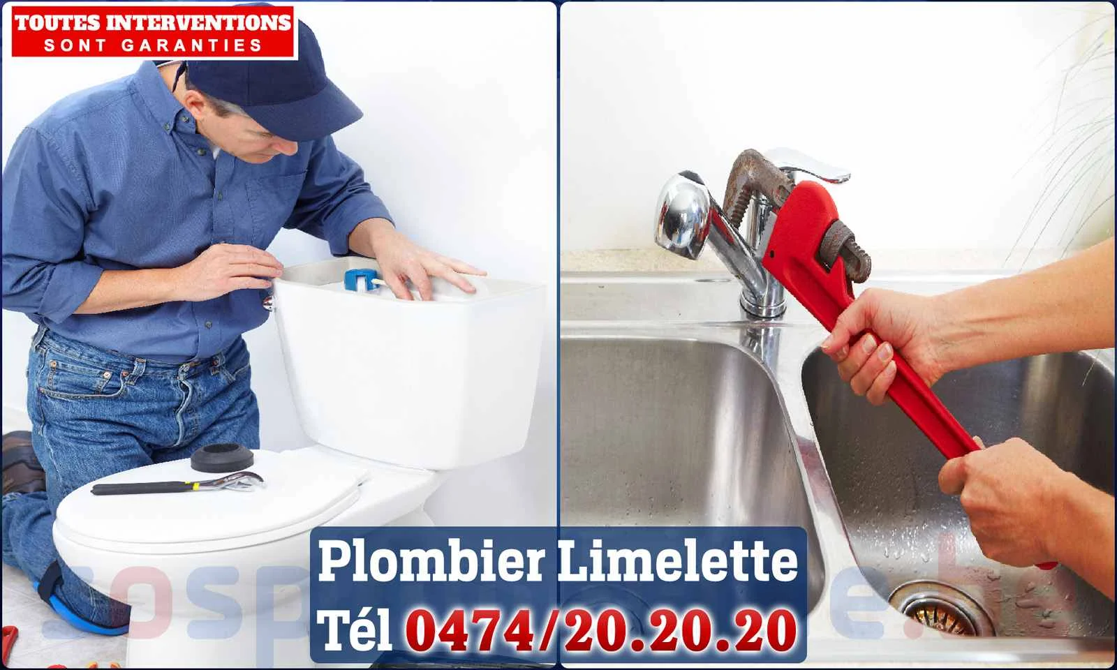 SOS Plomberie - Plombier Limelette pour installation et
                    réparation