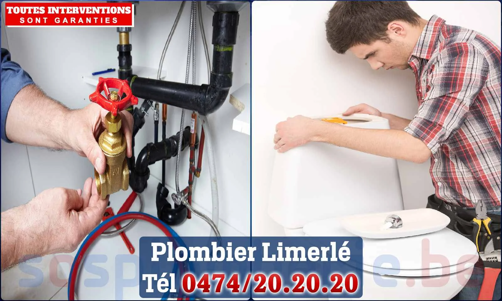 SOS Plomberie - Plombier Limerlé pour installation et
                    réparation