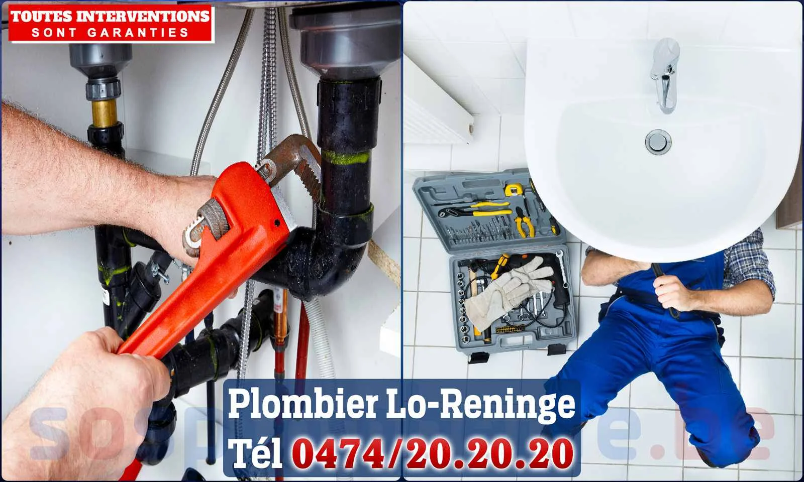 SOS Plomberie - Plombier Lo-Reninge pour installation et réparation