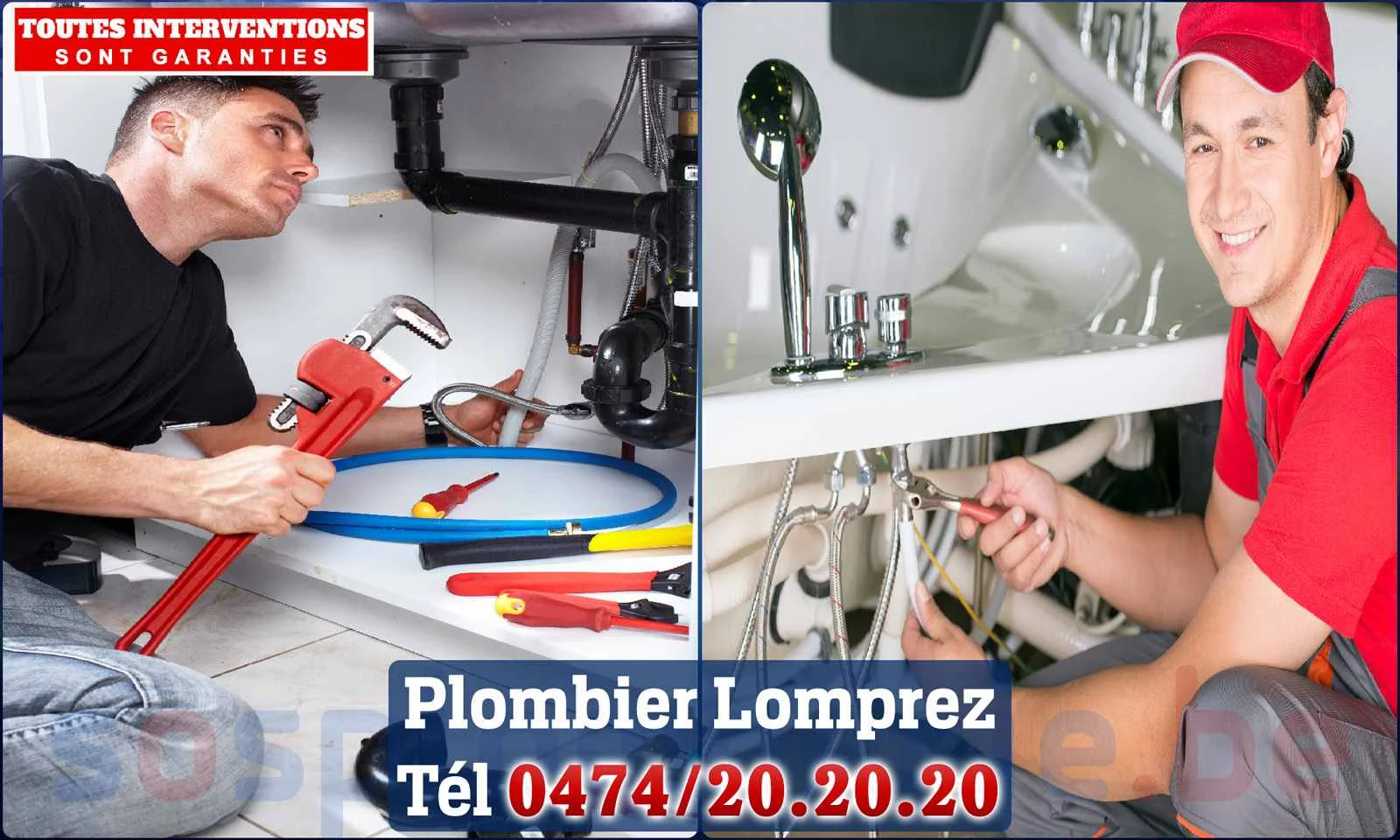 SOS Plomberie - Plombier Lomprez pour installation et
                    réparation