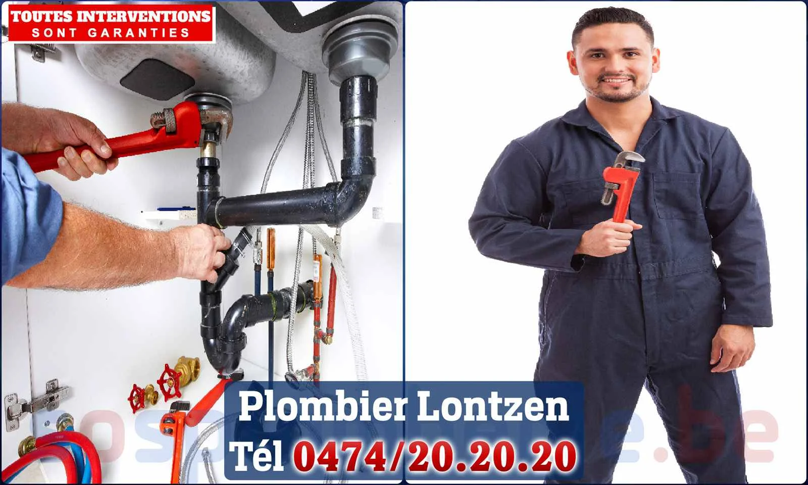 SOS Plomberie - Plombier Lontzen pour installation et réparation