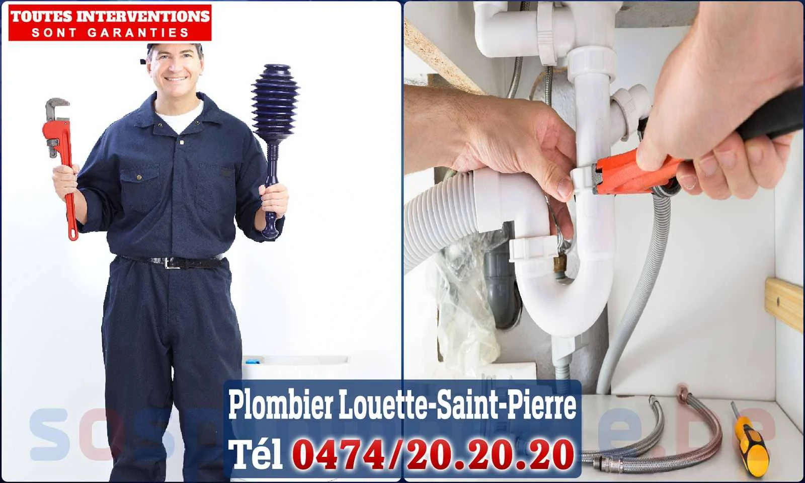 SOS Plomberie - Plombier Louette-Saint-Pierre pour installation et
                    réparation