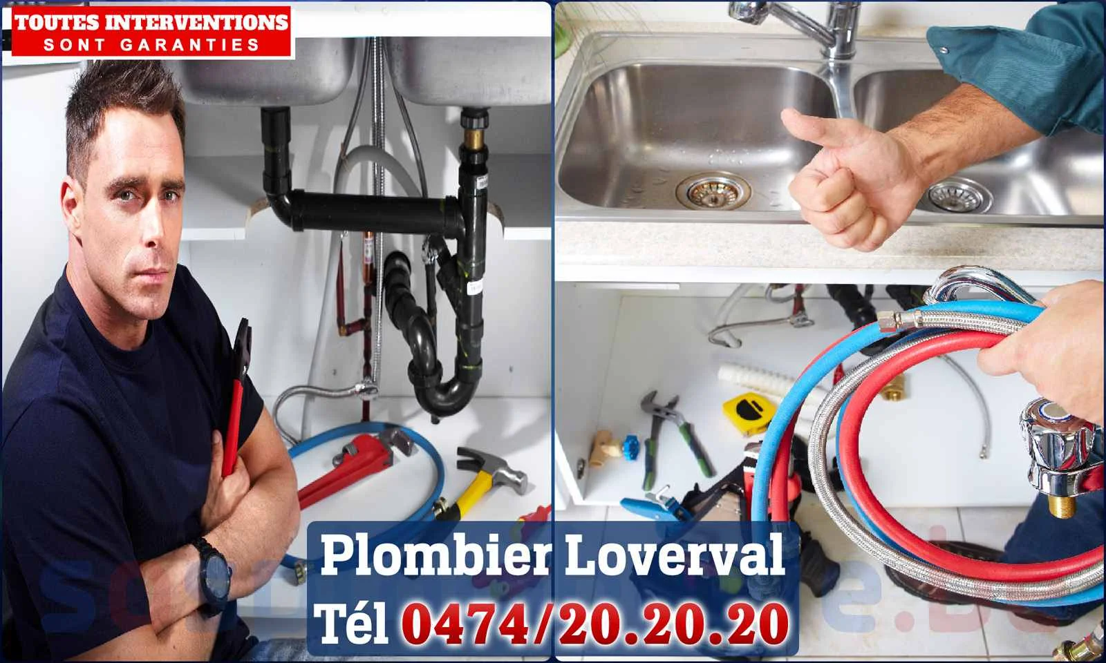 SOS Plomberie - Plombier Loverval pour installation et
                    réparation