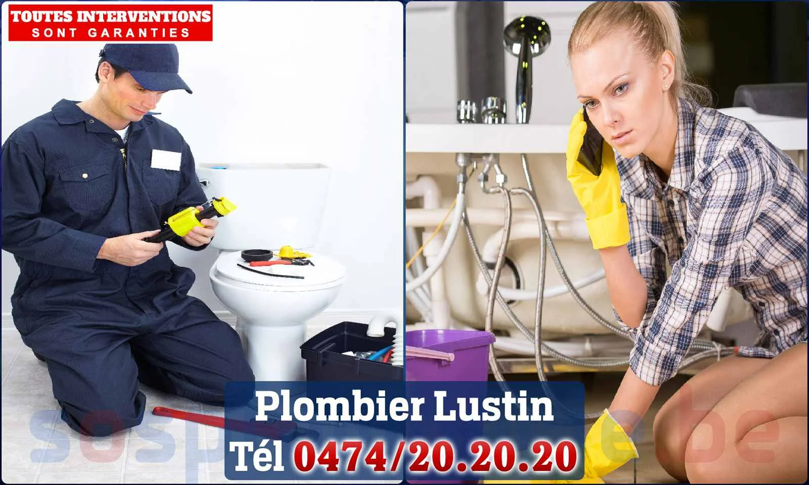 SOS Plomberie - Plombier Lustin pour installation et
                    réparation