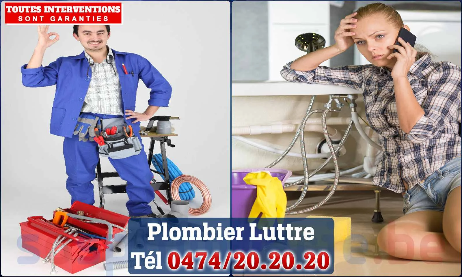 SOS Plomberie - Plombier Luttre pour installation et
                    réparation