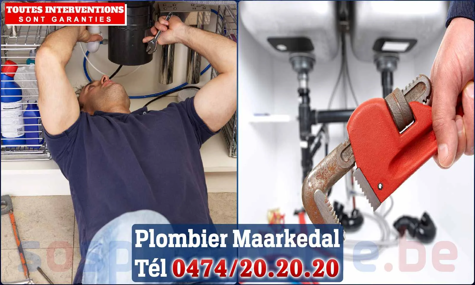 SOS Plomberie - Plombier Maarkedal pour installation et réparation