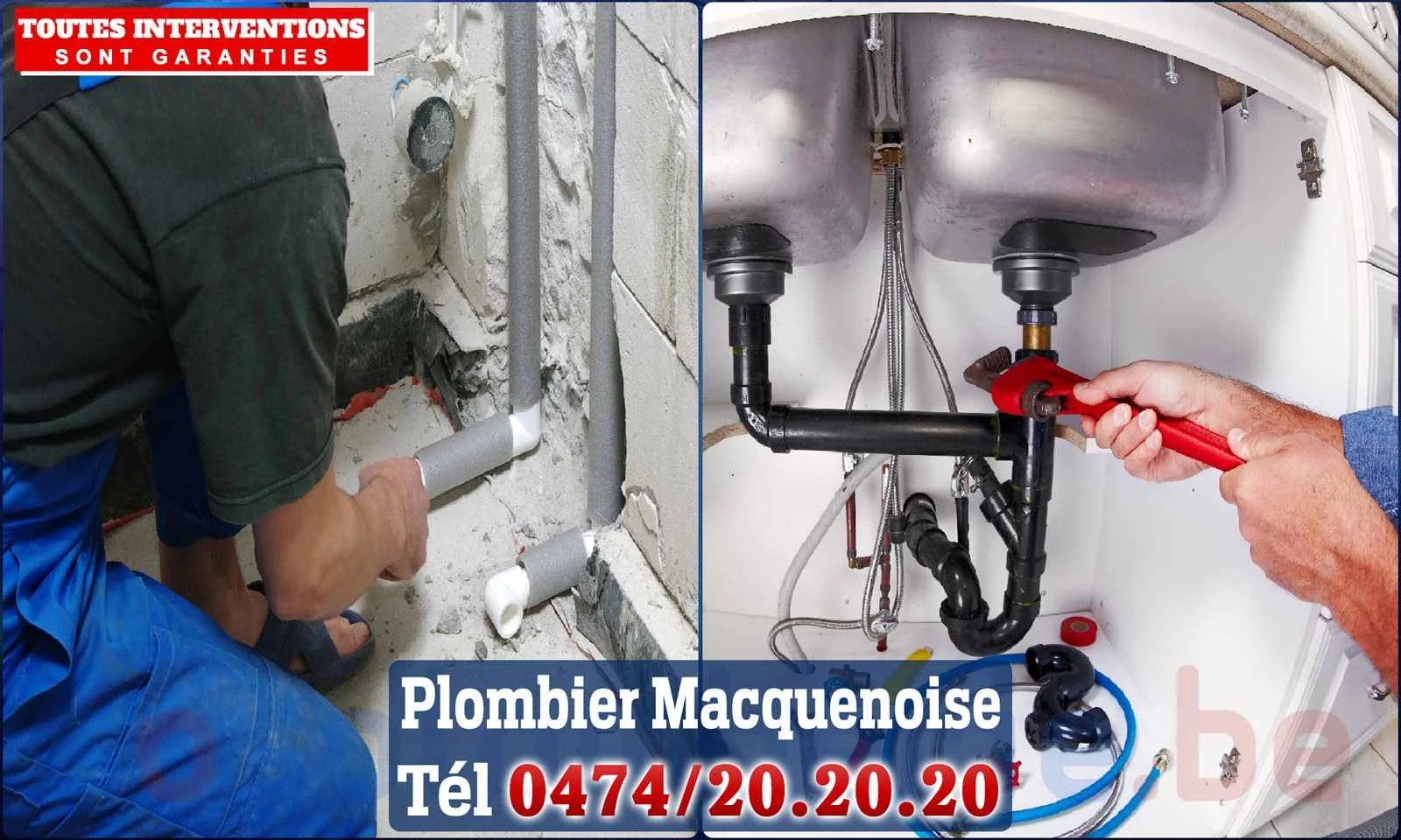 SOS Plomberie - Plombier Macquenoise pour installation et
                    réparation