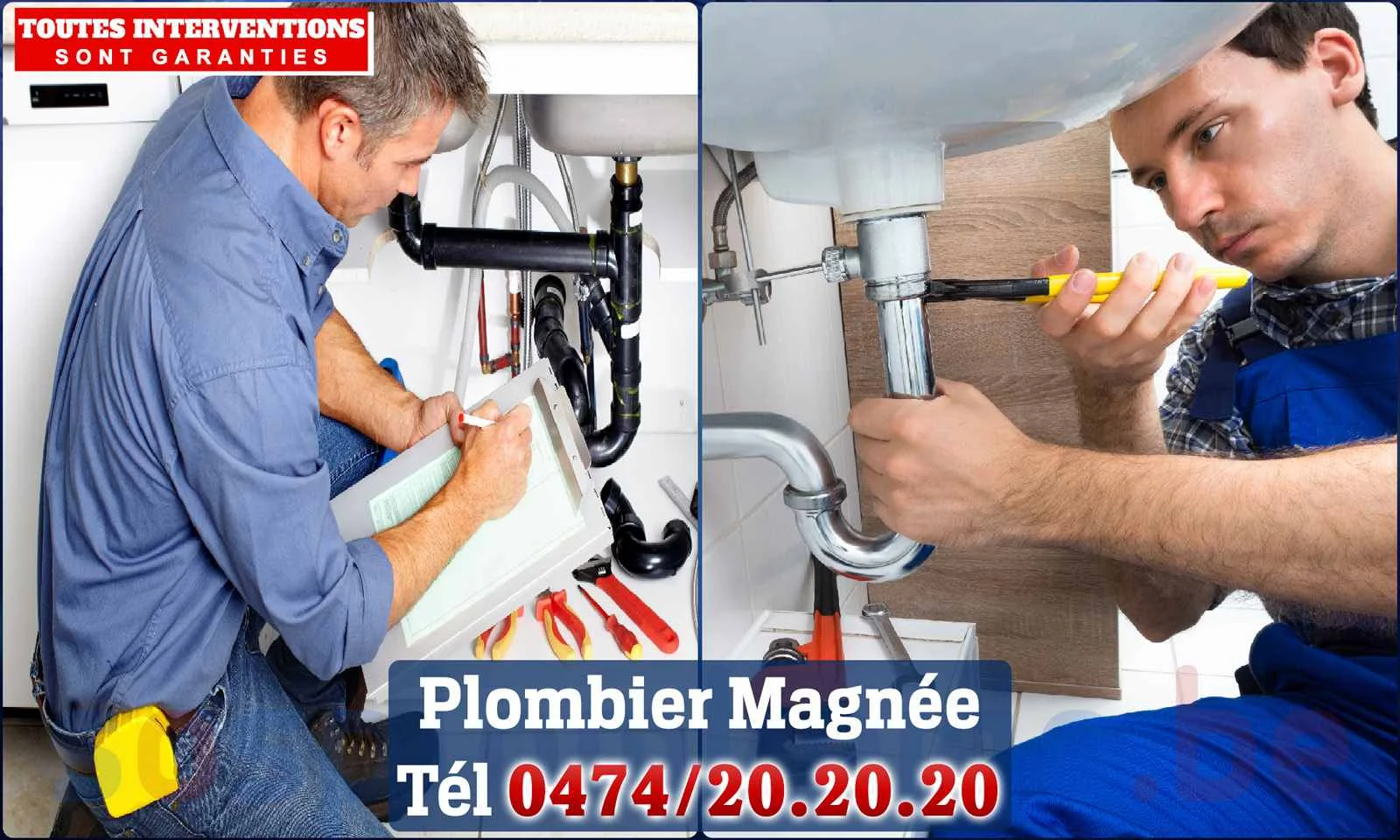 SOS Plomberie - Plombier Magnée pour installation et
                    réparation