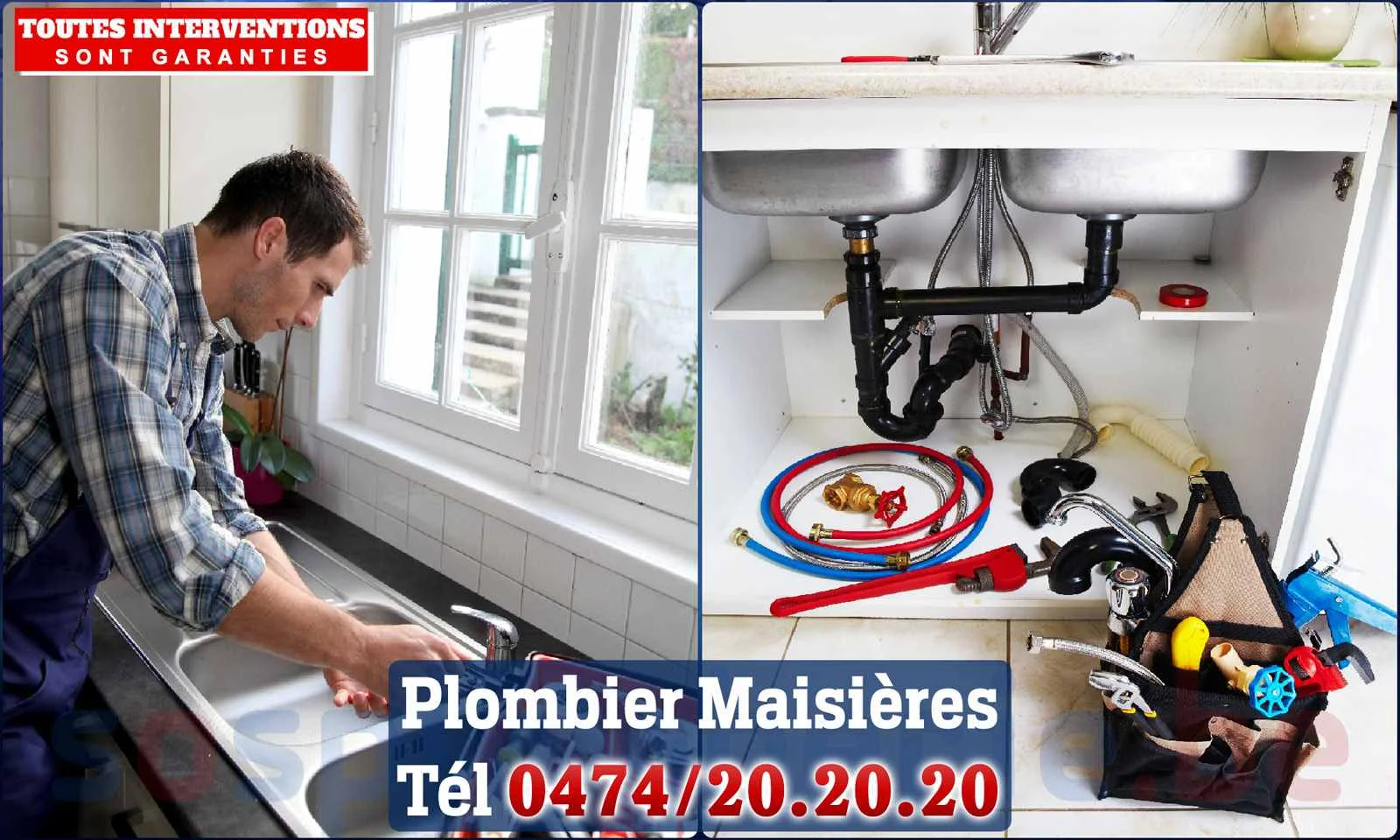 SOS Plomberie - Plombier Maisières pour installation et
                    réparation