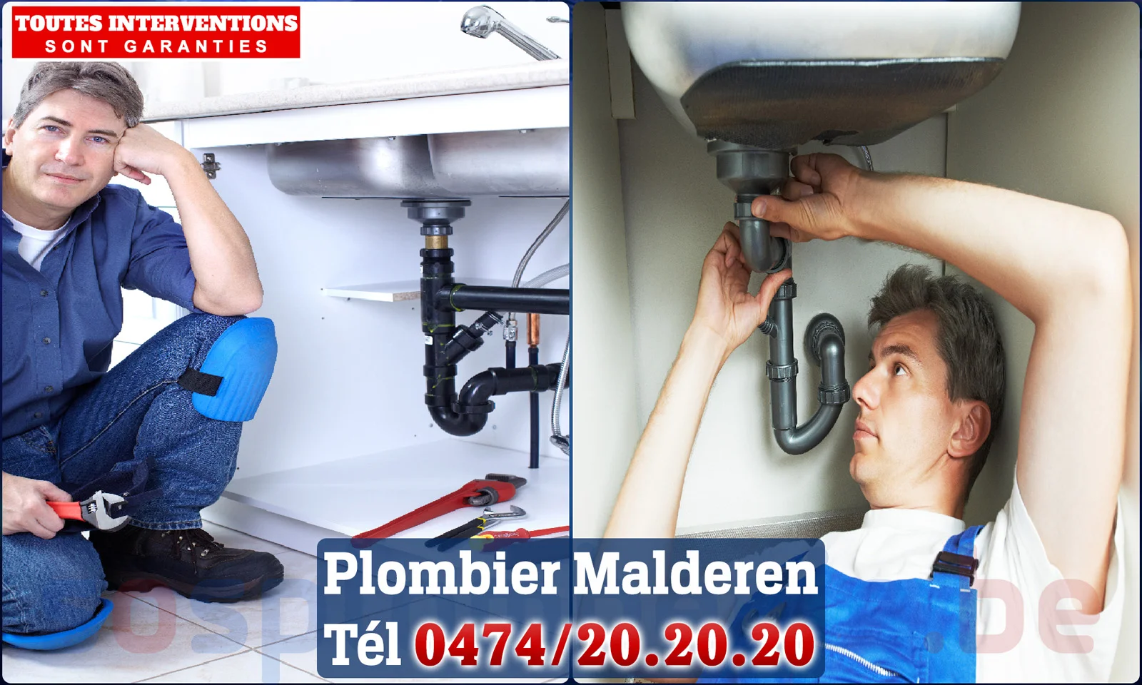 SOS Plomberie - Plombier Malderen pour installation et
                    réparation