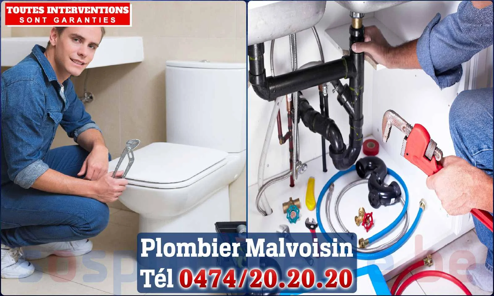 SOS Plomberie - Plombier Malvoisin pour installation et
                    réparation