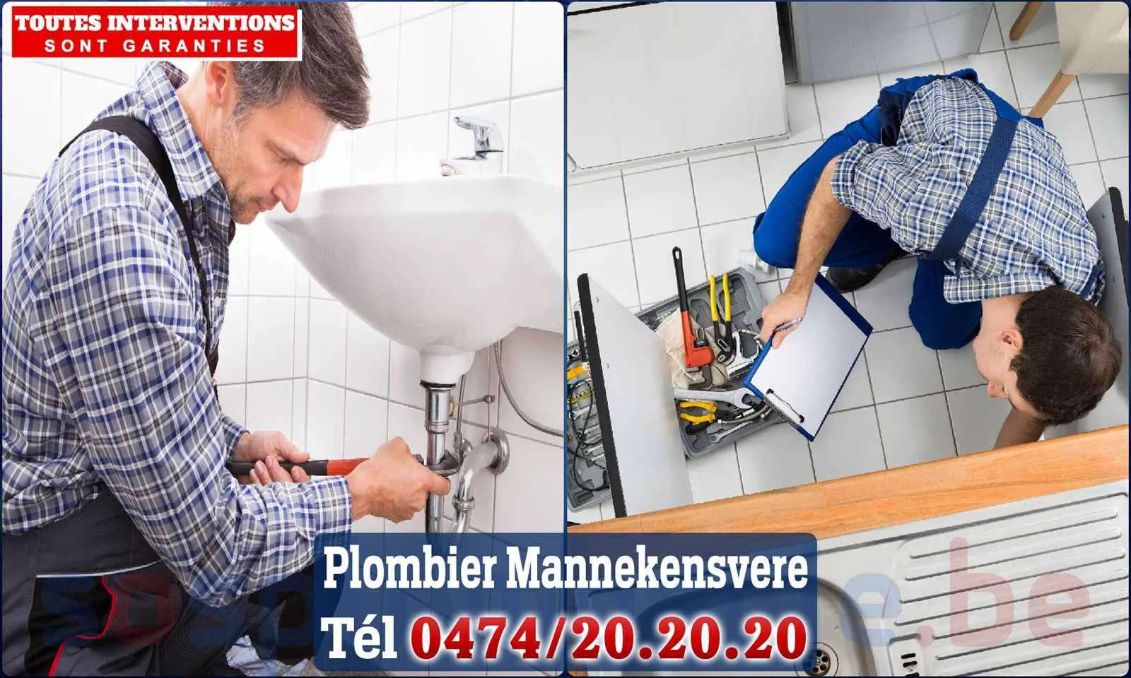 SOS Plomberie - Plombier Mannekensvere pour installation et
                    réparation