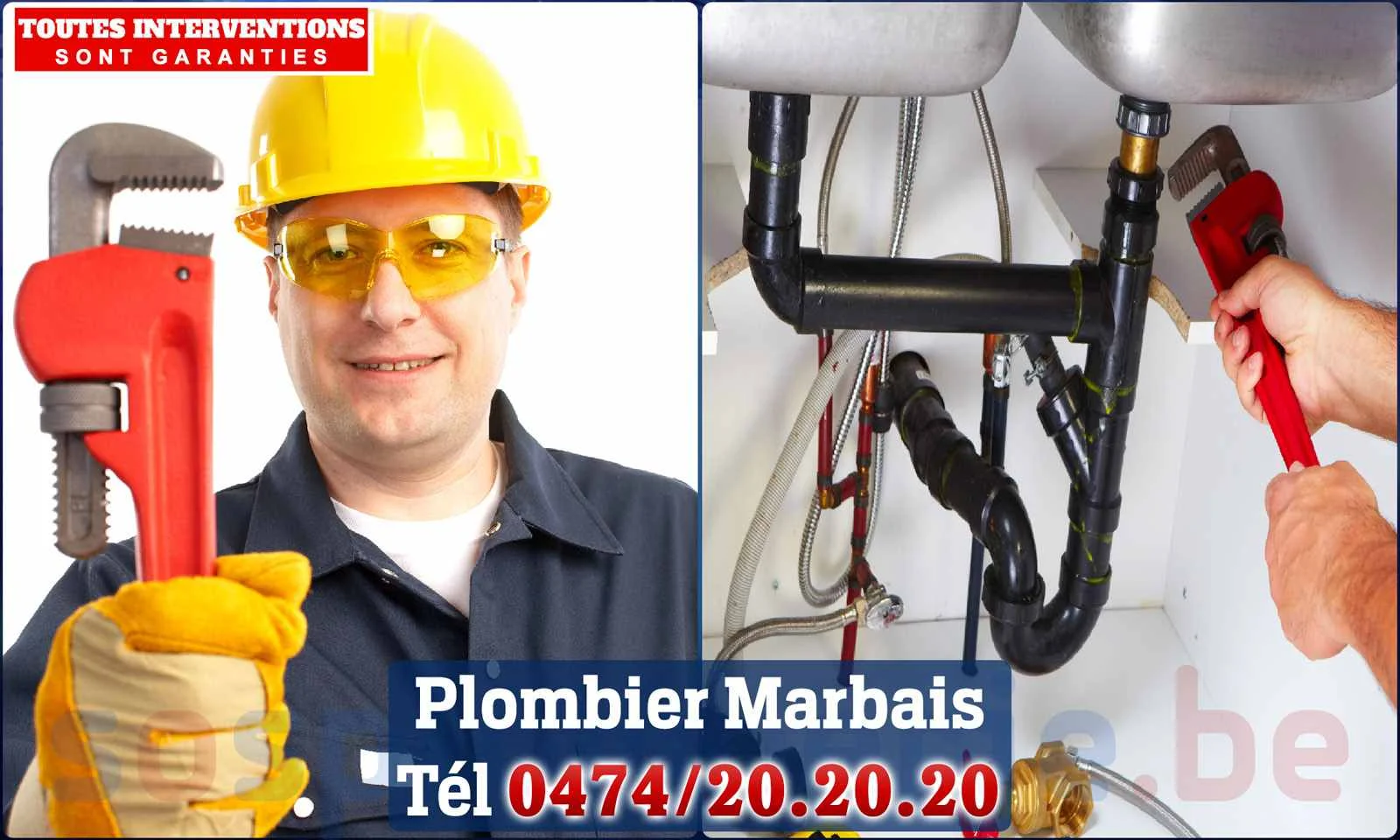 SOS Plomberie - Plombier Marbais pour installation et
                    réparation