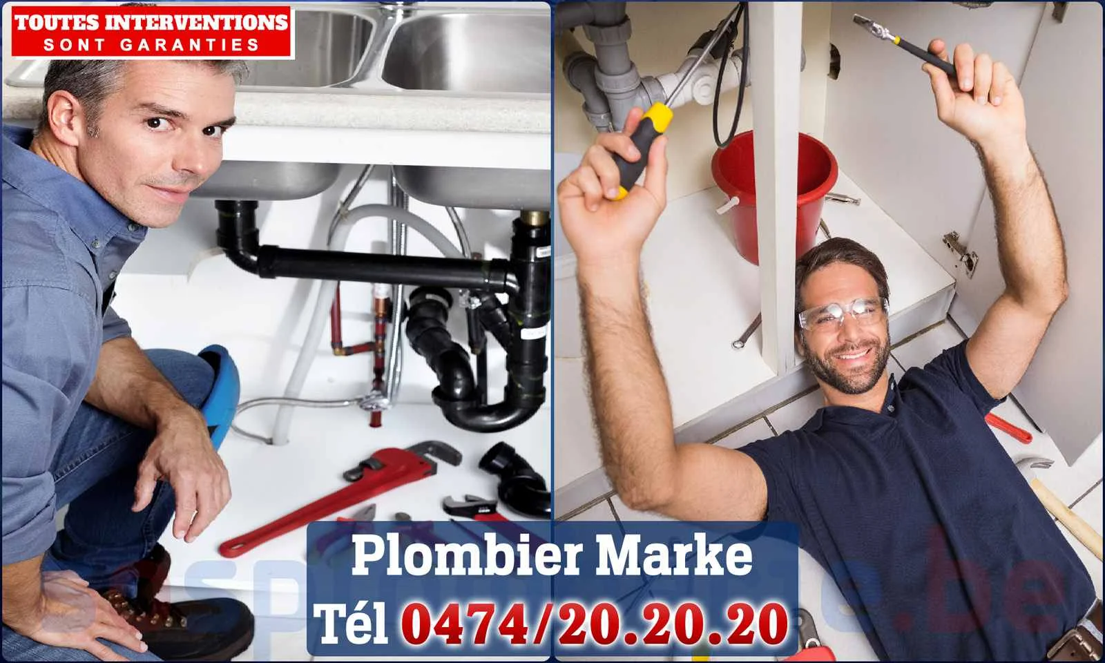 SOS Plomberie - Plombier Marke pour installation et
                    réparation