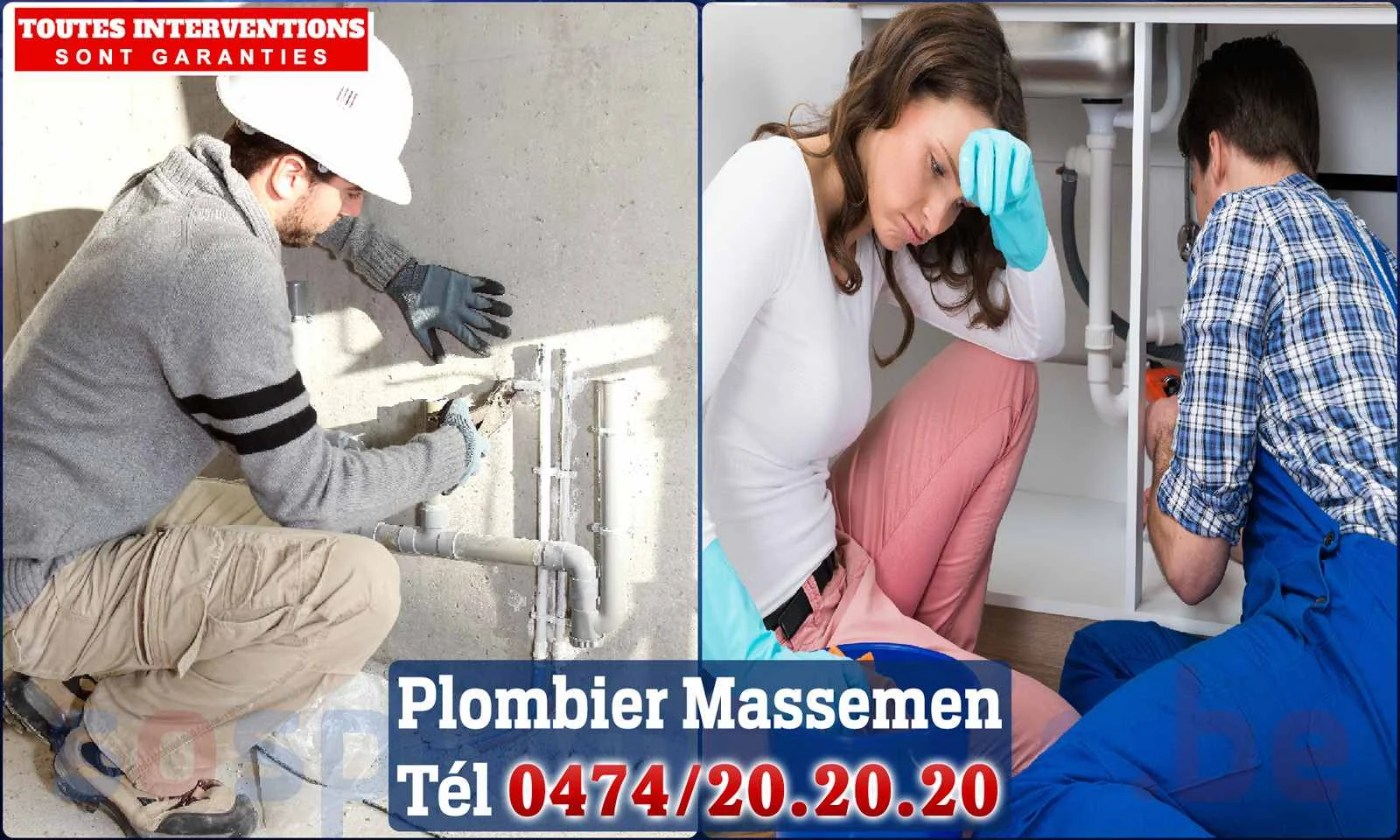 SOS Plomberie - Plombier Massemen pour installation et
                    réparation