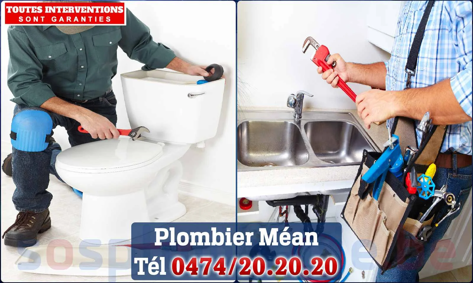 SOS Plomberie - Plombier Méan pour installation et
                    réparation