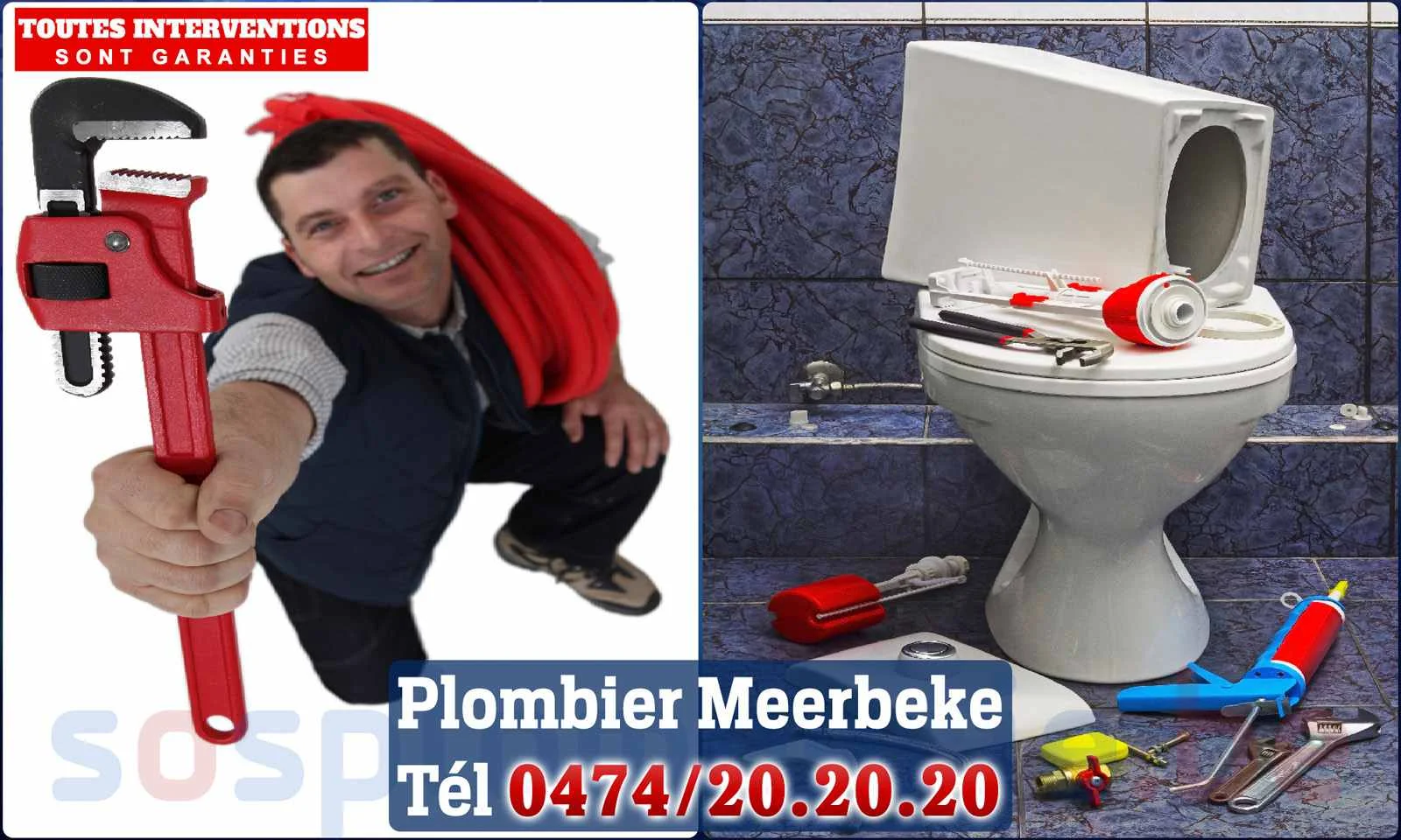 SOS Plomberie - Plombier Meerbeke pour installation et
                    réparation