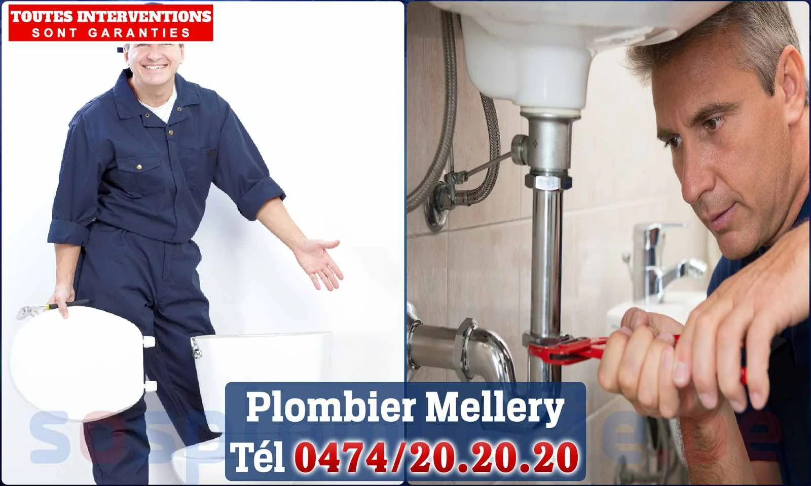 SOS Plomberie - Plombier Mellery pour installation et
                    réparation