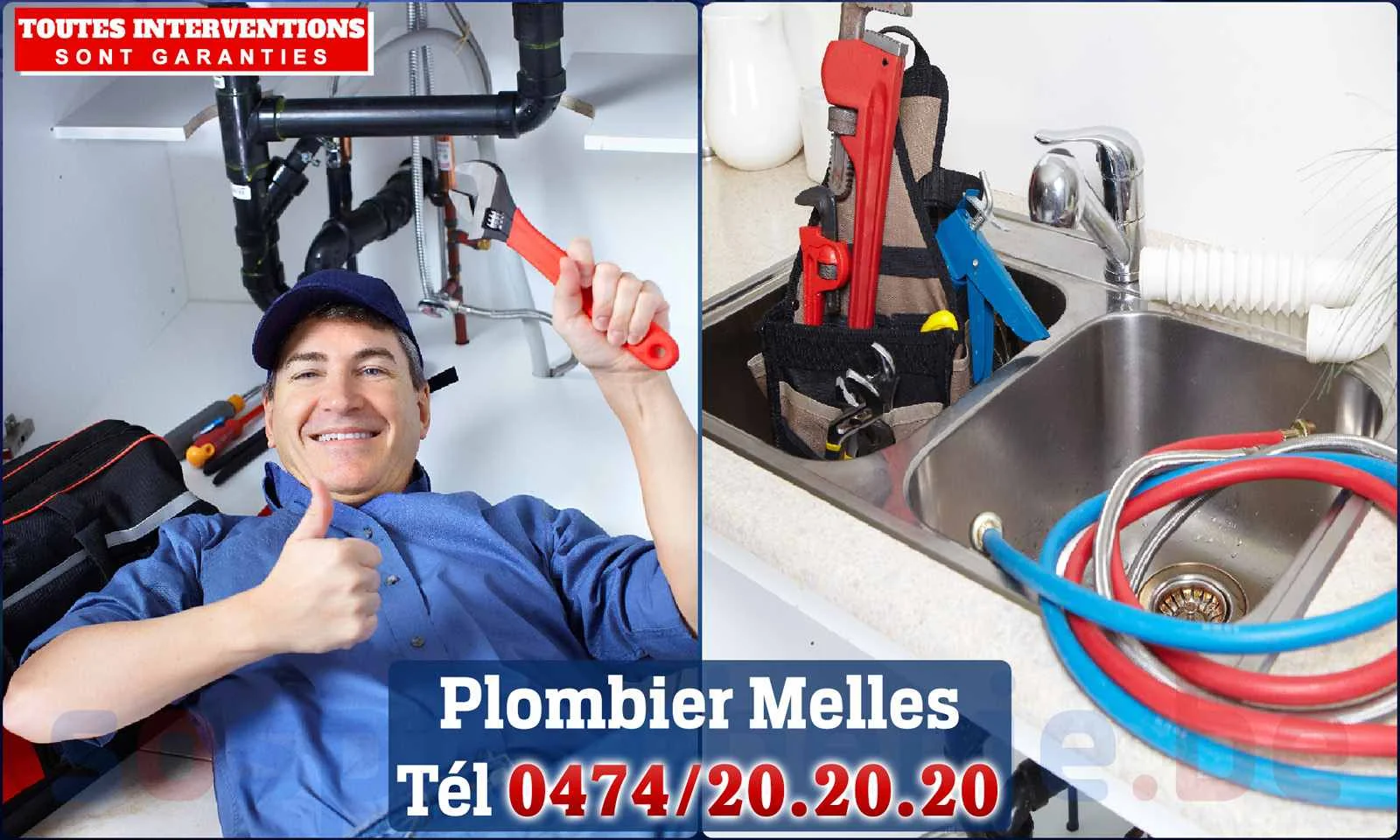 SOS Plomberie - Plombier Melles pour installation et
                    réparation