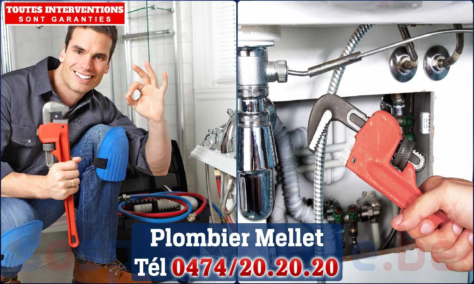SOS Plomberie - Plombier Mellet pour installation et
                    réparation