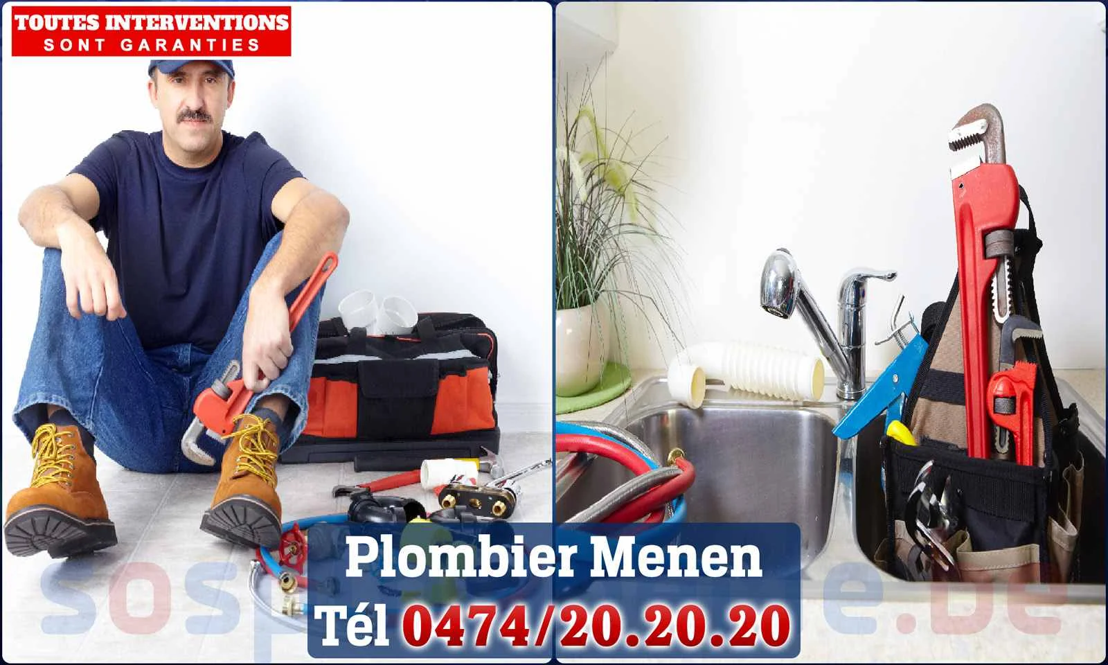 SOS Plomberie - Plombier Menen pour installation et réparation