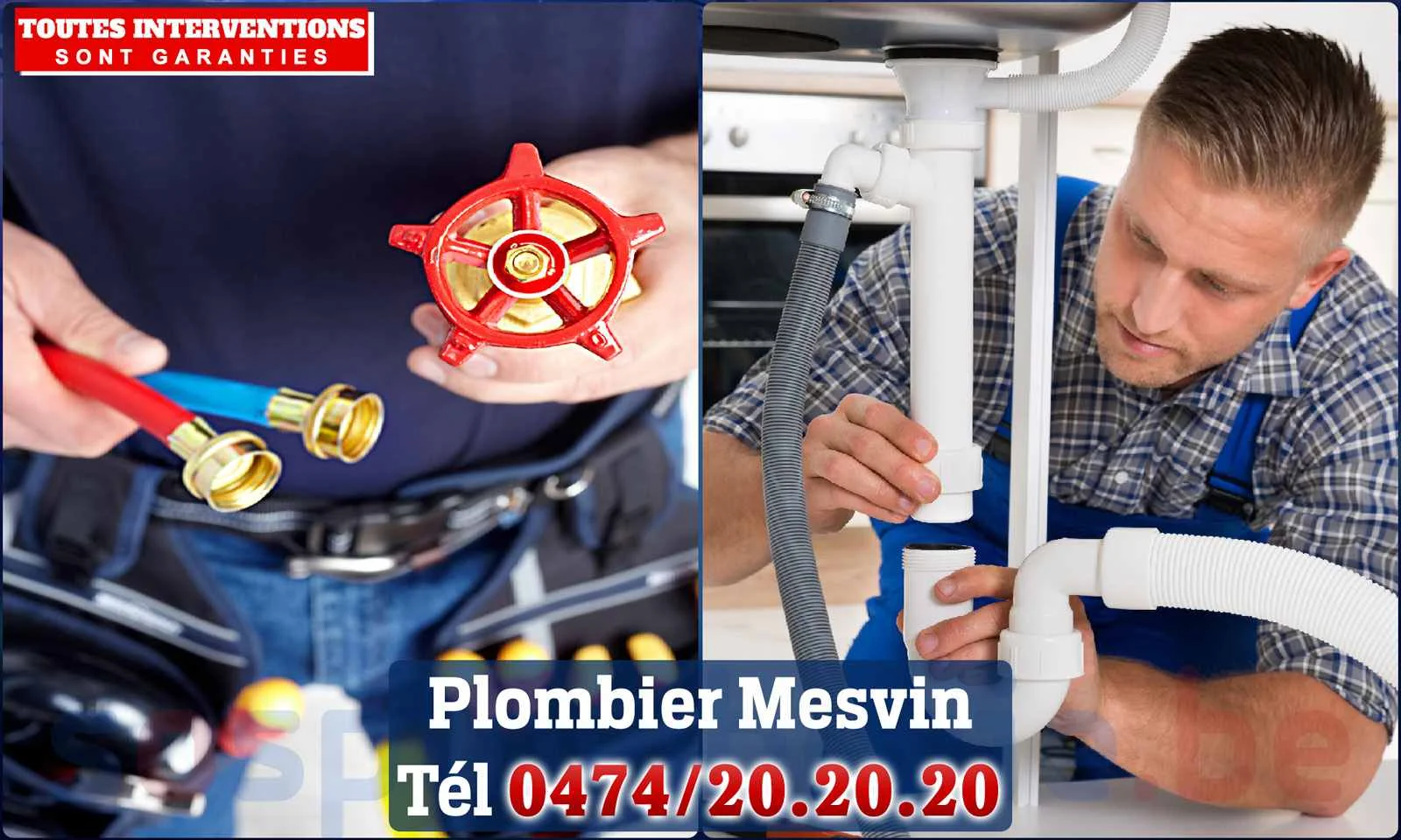 SOS Plomberie - Plombier Mesvin pour installation et
                    réparation