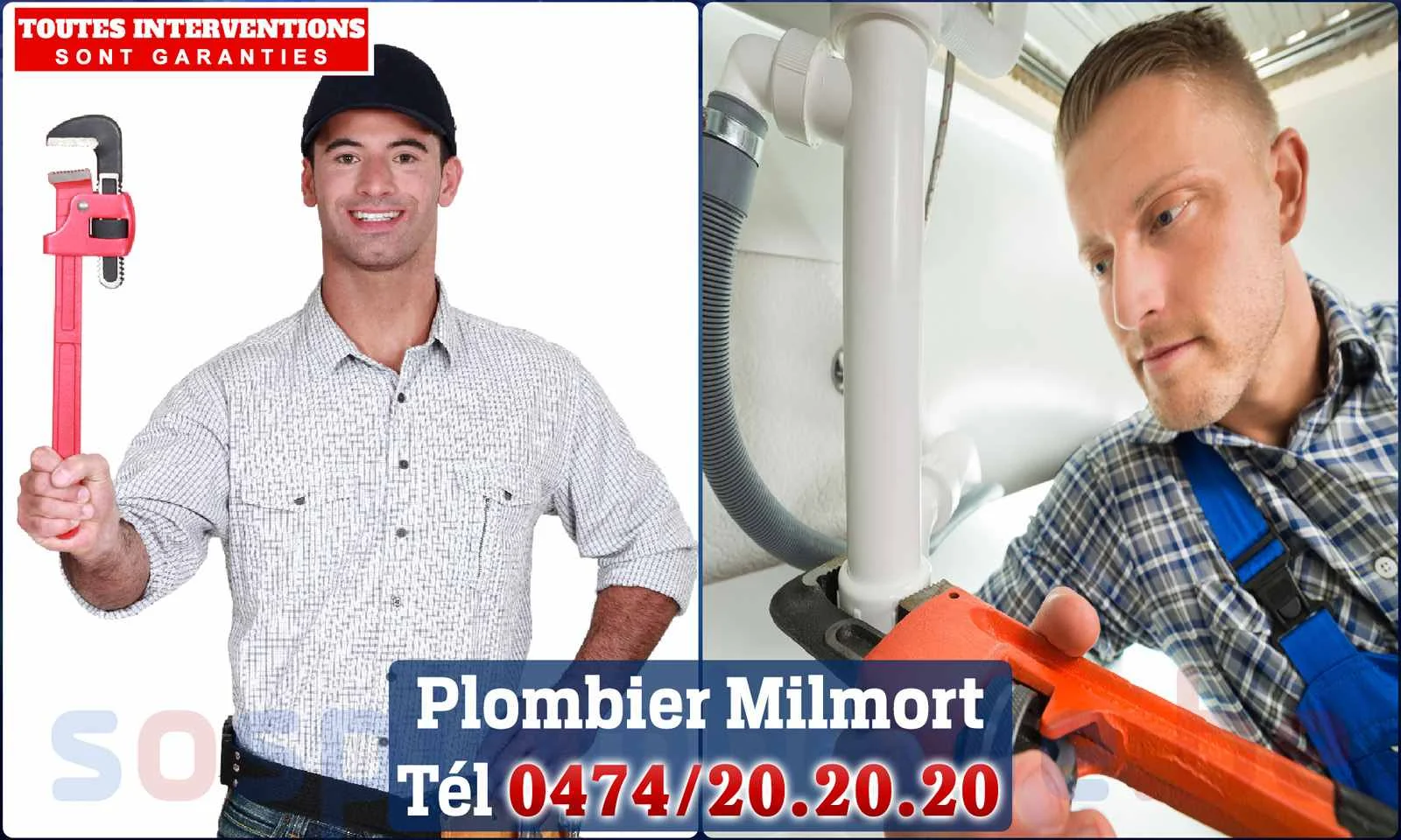 SOS Plomberie - Plombier Milmort pour installation et
                    réparation
