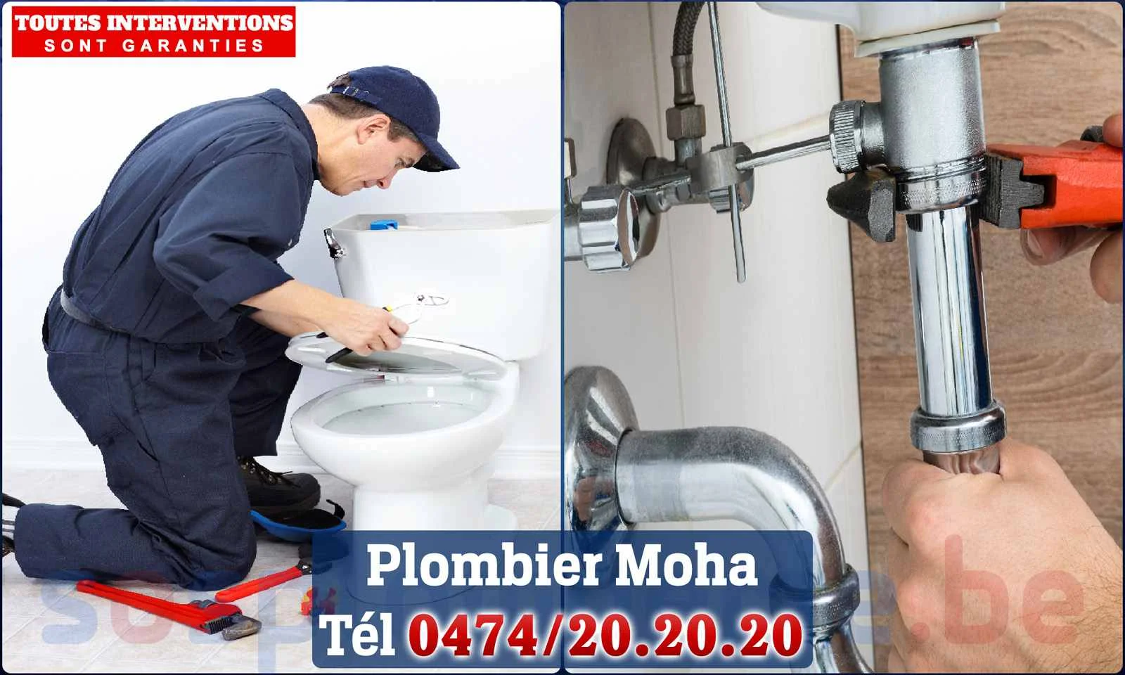 SOS Plomberie - Plombier Moha pour installation et
                    réparation
